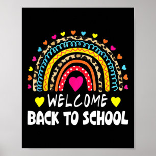 Poster Bem-vindo Byck à Escola Primeiro Dia de Aula Profe