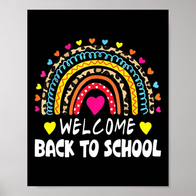 Poster Bem-vindo Byck à Escola Primeiro Dia de Aula Profe (Frente)