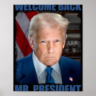 Poster Bem-vindo Ck Sr Presidente Posse de Donald Trump 