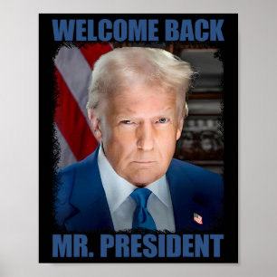 Poster Bem-vindo Ck Sr Presidente Posse Donald Trump