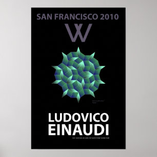 Poster bem-vindo de San Francisco Ludovico Einaudi