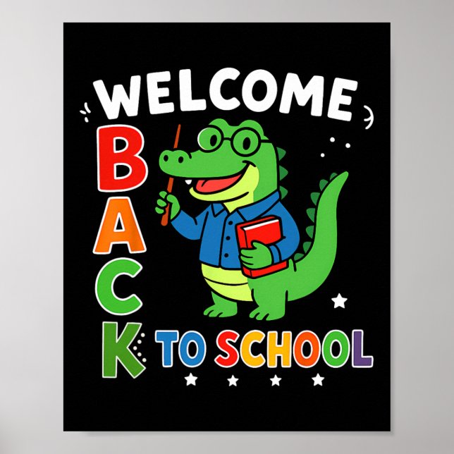 Poster Bem-vindo de Volta à Escola Agradecimento aos Prof (Frente)