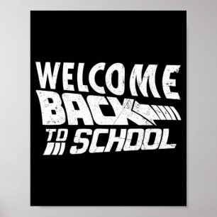 Poster Bem-vindo de volta à escola no primeiro dia de pro