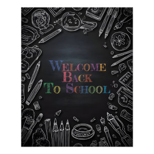 Póster Bem-vindo de Volta à Escola – Novo Ano Letivo
