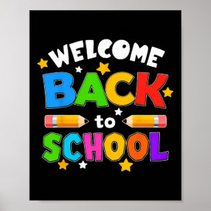 Poster Bem-vindo de Volta à Escola Professor Engraçado Al