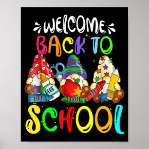 Poster Bem-Vindo De Volta À Escola Professores Divertidos