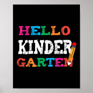 Poster Bem-Vindo De Volta Ao Ensino, Bom Dia, Jardim De I
