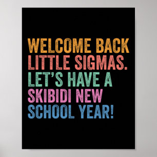 Poster Bem-vindo de volta ao Skibidi Ano Letivo Little Si