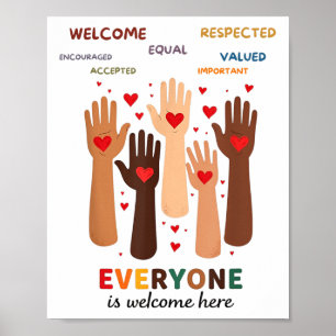 Poster Bem-Vindo, Todos São Bem-Vindo Aqui Professor De I