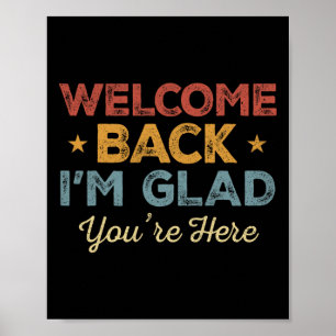 Poster Bem-vindo Vintage Ck Estou Feliz Que Você Está Aqu