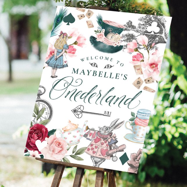 Poster Bem-vindos a Onederland Alice no País das Maravilh (Criador carregado)