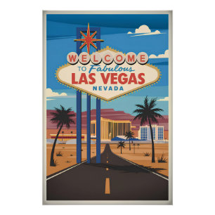 Póster Bem-vindos ao fabuloso Las Vegas Nevada