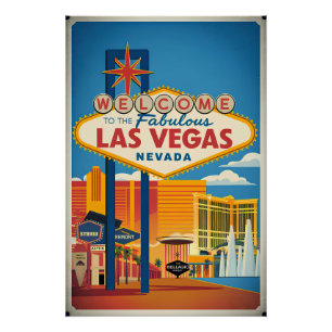 Póster Bem-vindos ao fabuloso Las Vegas Nevada