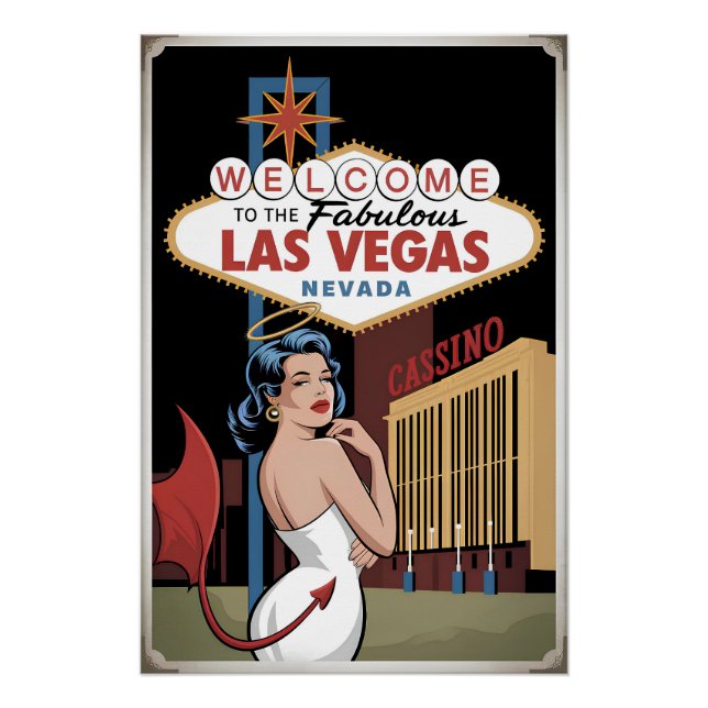 Póster Bem-vindos ao fabuloso Las Vegas Nevada (Frente)