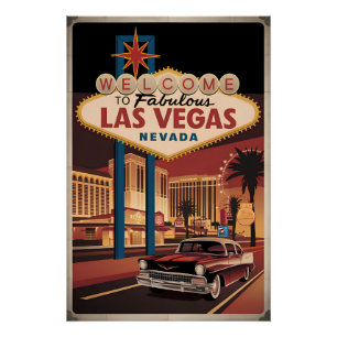 Póster Bem-vindos ao fabuloso Las Vegas Nevada