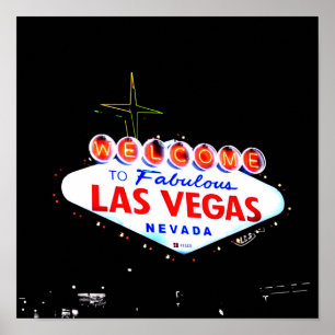 Poster Bem-vindos ao Fabuous Las Vegas Nevada Sin City