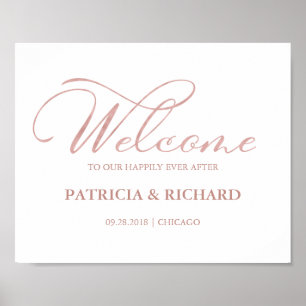 Poster Bem-vindos ao nosso Sinal Feliz de Todos Depois do