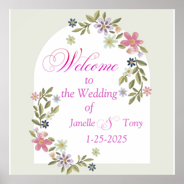 Poster Bem-vindos aos nossos Conselhos de espuma do casam (Frente)