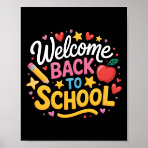 Poster Bem-Vindos De Volta À Camisa Da Escola Meninos Men