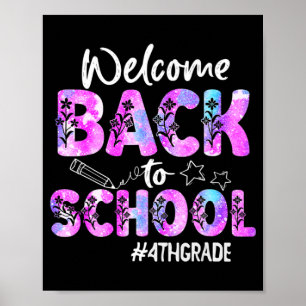 Poster Bem-vindos de volta à escola no 4º ano