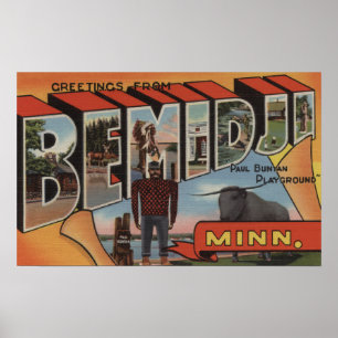 Póster Bemidji, Minnesota - grandes cenas da letra