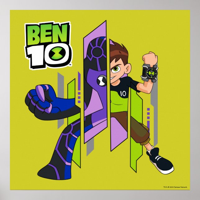 Poster Ben 10 Atualizar Transformação de DNA (Frente)