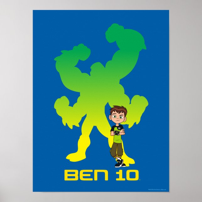 Poster Ben 10 e Quatro Braços Sombra (Frente)