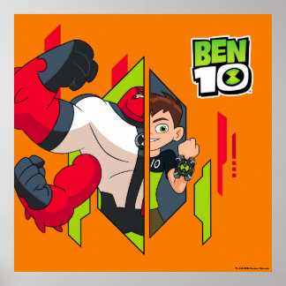 Poster Ben 10 Transformação de DNA em Quatro Braços