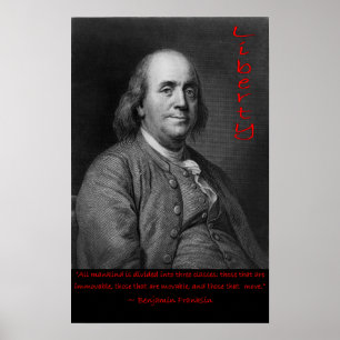 Poster Ben Franklin - Aqueles que se movem