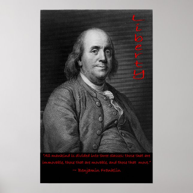 Poster Ben Franklin - Aqueles que se movem (Frente)