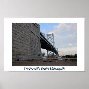 Póster Ben Franklin Bridge Philadelphia Photo