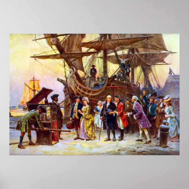 Póster Ben Franklin Retorna À Filadélfia (Frente)