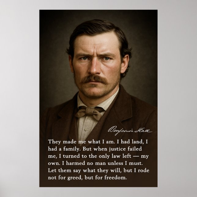 Poster Ben Hall - O Relutante Outlaw (Frente)