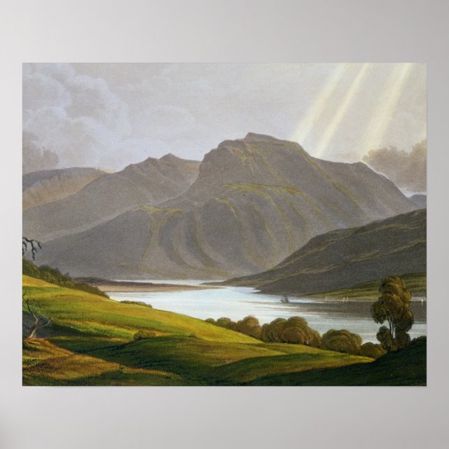 Póster Ben Nevis, prato XII de "Cena do Grampian" (Frente)