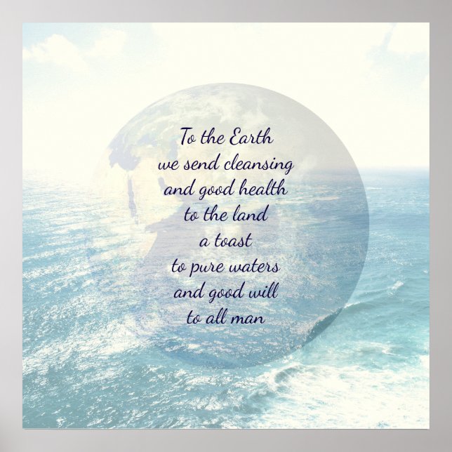 Póster Bênção da Terra (Frente)