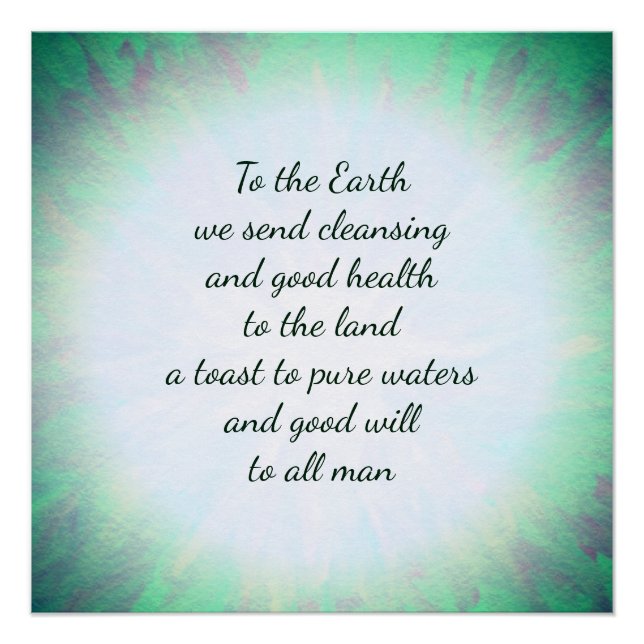 Póster Bênção da Terra (Frente)