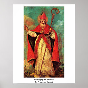 Poster Bênção de São Nicolau por Francesco Guardi