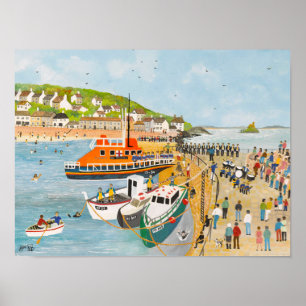 Poster Bênção do barco salva-vidas no Mousehole