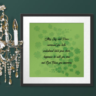 Póster Bênção do Casamento irlandês -