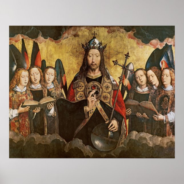 Poster Bênção do cristo, painel central de um triptych (Frente)