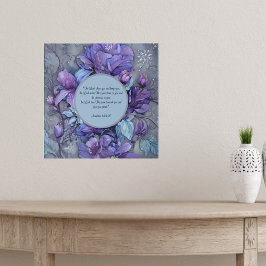 Poster Bênção do Jardim de Periwinkle Personalizável