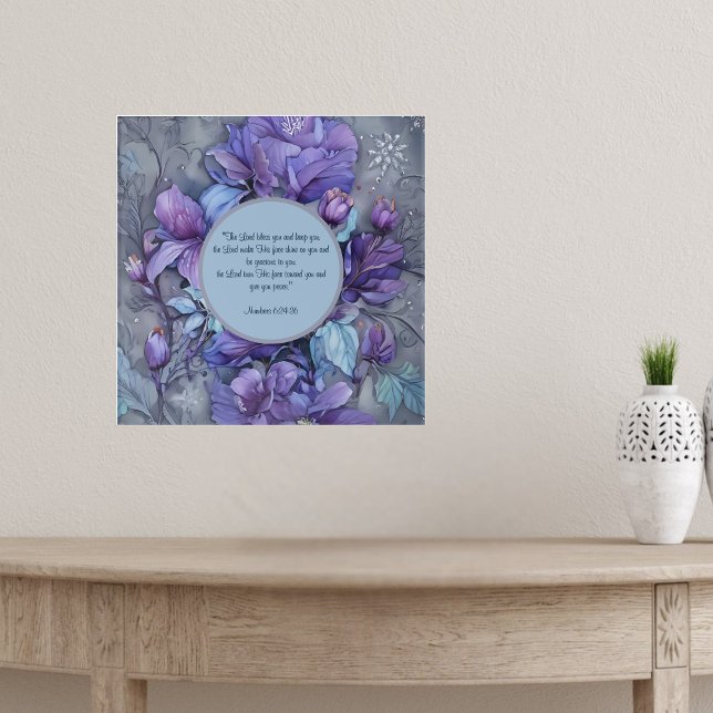 Poster Bênção do Jardim de Periwinkle Personalizável  (Criador carregado)