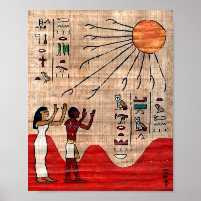 Póster Bênção egípcia: Deus fica entre você e Harm (Frente)