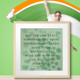Póster Bênção Irlandesa do Casamento - -