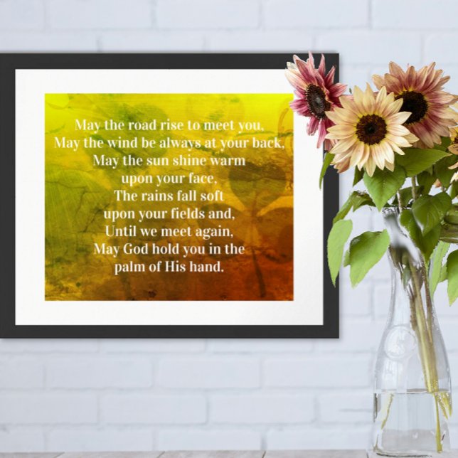 Poster Bênção irlandesa Maio o aumento da estrada para co (Criador carregado)