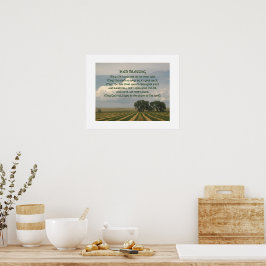 Poster Bênção Irlandesa Paisagem de Terras Agrícolas
