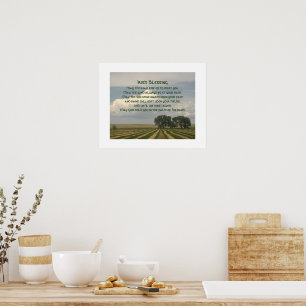 Poster Bênção Irlandesa Paisagem de Terras Agrícolas