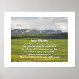 Poster Bênção Irlandesa Paisagem Vale Verde