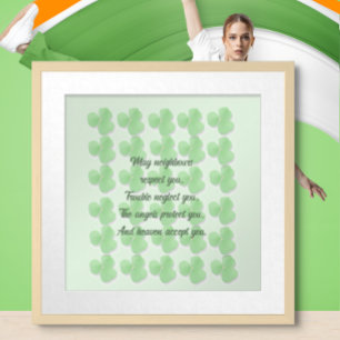 Póster Bênção Irlandesa - Que os vizinhos respeitem...