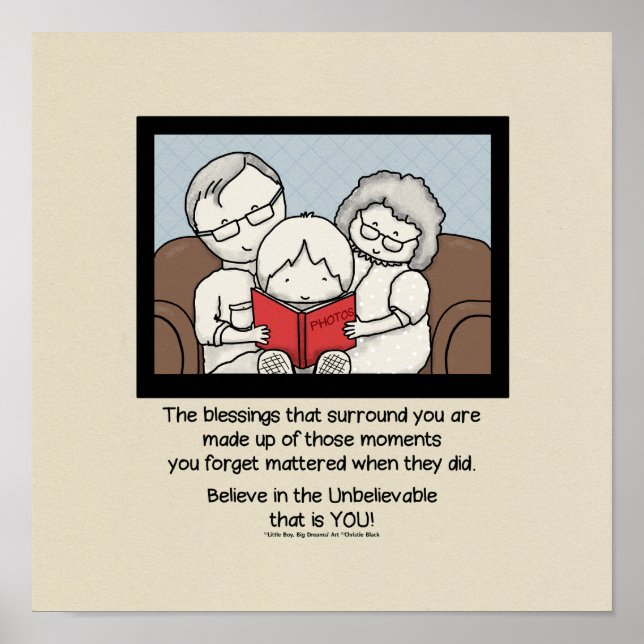 Poster Bênçãos à sua volta (Frente)